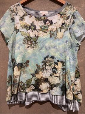 Sundance floral boho Top size large